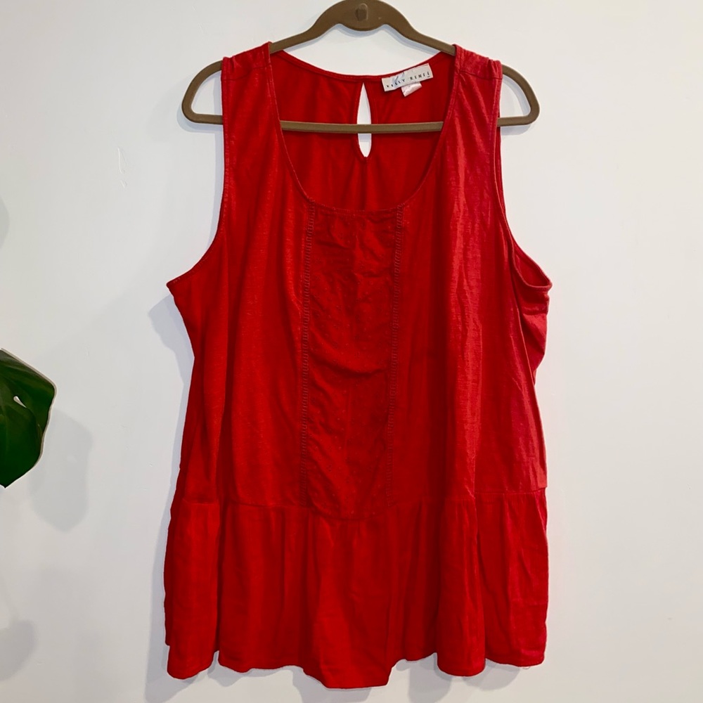 Red Kelly Reneé tank top